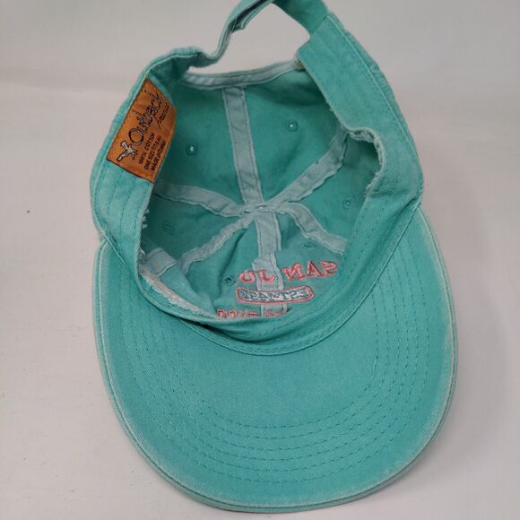 San Juan Puerto Rico Est. 1493 Strapback Hat Greenish-Blue Outback America - Picture 7 of 8